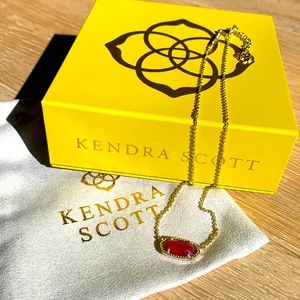 Kendra Scott Pendant Rose Gold / Ruby